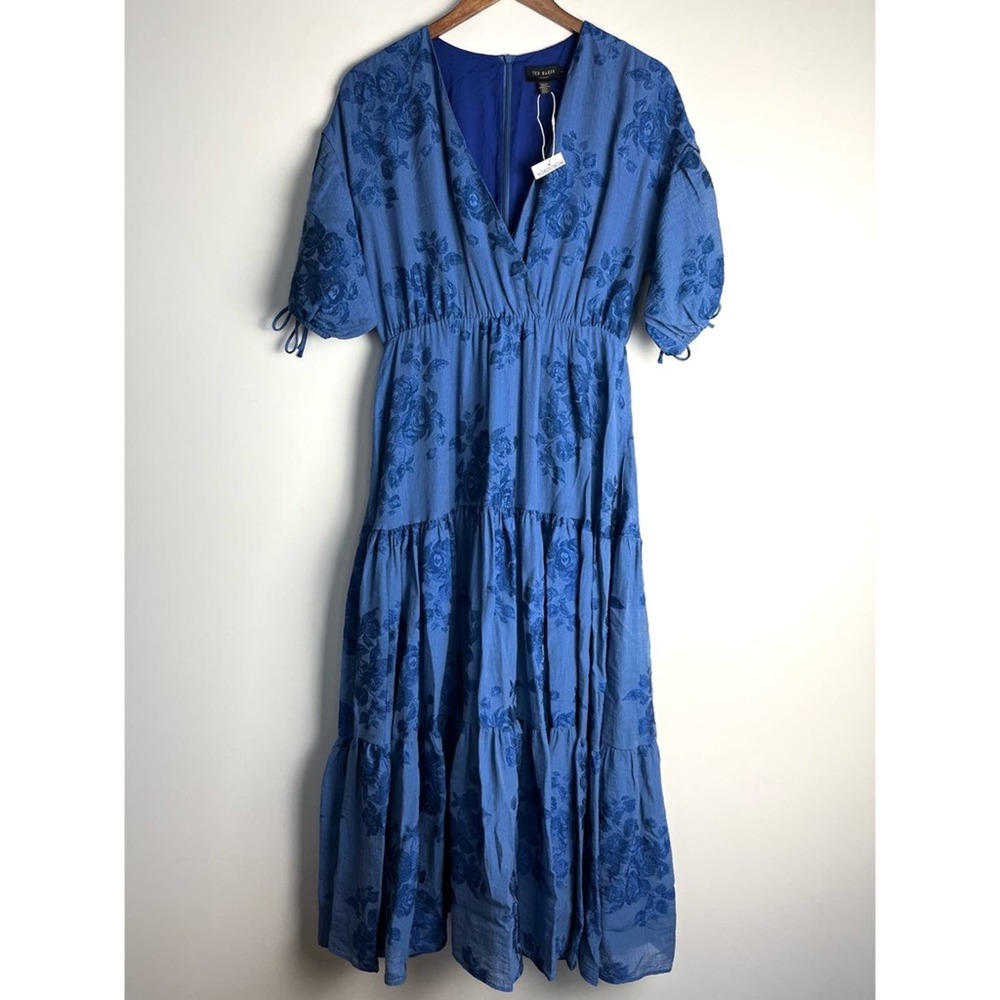 SOLD - NWT Ted Baker London Zilda Puff Sleeve Midi Dress - Picture 7 of 12